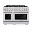 ZLINE 48" Select Dual Fuel Range Gas Cooktop Electric Convection Oven Stainless Steel Brass Burners HDR-BR-48