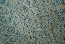 6X9 Teal and Beige Hand Knotted Southwestern Tribal Trellis recycled silk Rug