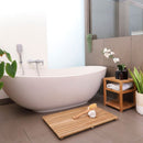 Charleston Natural Teak Spa/Bathroom - Under Sink - Storage Bench - 14"