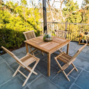 Telluride Teak Outdoor Patio Folding Chair