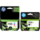 New, Pre-Owned - HP 934XL Black 935 Cyan, Magenta, Yellow Ink Cartridges