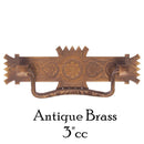 Eastlake Style Pull in Brass or Antique Brass