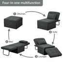 Ainfox 71inch Convertible Sofa Bed Navy Blue,4-in-1 Folding Sofa