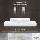 Stone Washed Duvet Cover Set - White