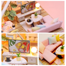 Miniature Wizardi Roombox Kit - Cute Villa Dollhouse Kit