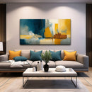 Abstract Geometric Lines Wall Art II