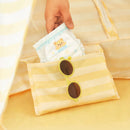 Tiny Land® One-Stop Beach Toy & Tent Set – Pastel Yellow Stripes