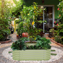 Olle 4-Style Modular Galvanized Raised Garden Beds, Sage Green [Build 1 of 4 Configurations]
