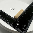 Fluted Dowel Pin - White Birch: Superior Glue Dispersion and Bonding in 4 Sizes