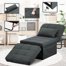 Ainfox 73inch Cloud Puff Convertible Sofa Bed White,4-in-1 Folding Sofa