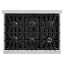 ZLINE 36" Dual Fuel Range, Gas Cooktop, Electric Convection Oven Stainless Steel, CDR36