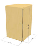 Montessori Classroom Corner Shelf - 24" Tall