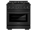ZLINE 30 in.Gas Range, Convection Gas Oven, Brass Burner, Black Stainless Steel, SGRB-BR-30