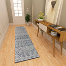 Premium Hand-Tufted Rug Made of 100% Wool  - Still River Blue - 2x6 Feet