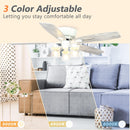 52" Traditional Flush Mount Reversible Ceiling Fan with Lighting and Remote Control