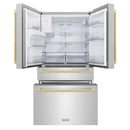 ZLINE 36" Autograph French Door Refrigerator, Ice & Water, Stainless Steel RFMZ-W-36-FCB
