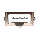 2" File Cabinet Card Holder w/Pull