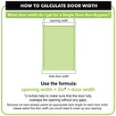 Finished & Unassembled Single Barn Door with Non-Bypass Installation Hardware Kit (Single X Design)