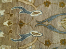 Custom Made Traditional Oushak Brown Hand Tufted Wool Area Rug