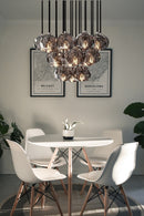 Boule De Cristal Round Cluster Smoke Crystal Chandelier
