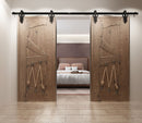 Non-Bypass Sliding Barn Door Hardware Kit - Imperial Design Roller