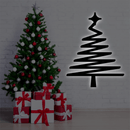 Abstract Christmas Tree - Metal Wall Art