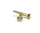 #5 Wood Screws Slotted Oval Head  Brass