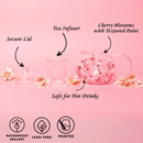 Painted Cherry Blossom Tea Pot