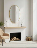 Oval Mirror - Brass Oval Wall Mirror