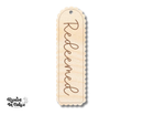 Unfinished Wood Redeemed Bookmark | Engraved | Rooted in Faith | up to 12" DIY