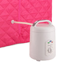 Durasage Lightweight Portable Personal Steam Sauna Spa for Relaxation at Home, 60 Minute Timer, 800 Watt Steam Generator, Chair Included - Fuchsia