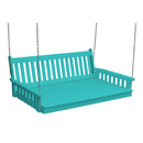 Keystone Amish Co. 5 Foot Franklin Recycled Plastic Swing Bed, Aruba
