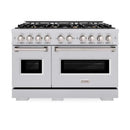 ZLINE 48" Dual Fuel Range, Gas Cooktop, Electric Convection Oven Stainless Steel, CDR-BR-48