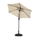 Ainfox 7.5FT Patio Umbrella Outdoor Table Umbrella,Market Umbrella with Push Button Tilt and Crank for Garden, Lawn, Deck, Backyard & Pool