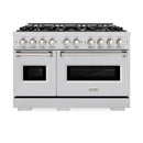 ZLINE 48" Dual Fuel Range, Gas Cooktop, Electric Convection Oven Stainless Steel, CDR48