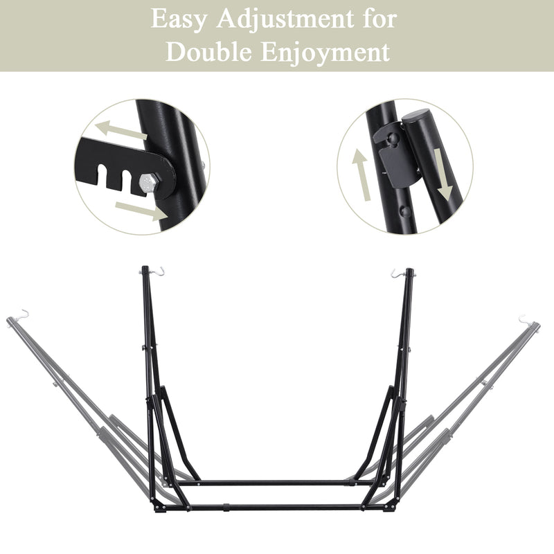 Ainfox 2 in 1 Portable Hammock Bed Camping Chair with Stand Included