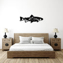 Trout Fish Alternative Metal Wall Art – Fishing Cabin Lake House Decor