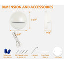 DLAC02 12-Pack 3CCT 3W Black Low Voltage LED Outdoor Half Moon Deck Lights Package, 12V-24V LED Step Patio Landscape Lights