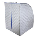 Durasage Lightweight Portable Personal Steam Sauna Spa for Relaxation at Home, 60 Minute Timer, 800 Watt Steam Generator, Chair Included - Blue Trim
