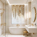 Golden Wisteria Wall Art