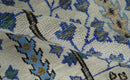Custom Made Tree of life Hand Knotted Antique Ivory, Blue and Gray Wool area Rug