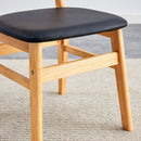 Table and chair set, ancient style solid wood dining table, imitation rattan table legs, beautiful simple solid wood dining chairation