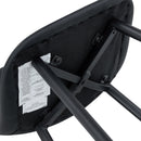 Modern Black PU Bar Chair Set - Rounded Backrest, Comfortable Design, Multiple Colors