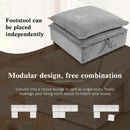 U_Style Double-Layer Cushion Modern Large U-Shaped Modular Sofa, Freely Combinable 6-Seater with Storage Function, Convertible to Sofa Bed, Perfect for Living Rooms, Offices, and Apartments