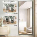71x31 Inch Black Floor Mirror Full Length Standing