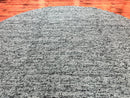 Large Round Indian Rug 11x11, Teal, Vintage Handmade Wool Carpet
