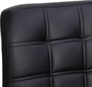 Set of 4 Adjustable Swivel PU Leather Bar Stools Modern