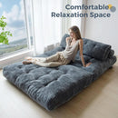 Graphite Grey Foldable SofaBed With Lumbar Support