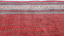 Persian Sarouk Mir Pattern, Red and Beige, Hand-Knotted, Wool, Paisley Boteh Design, 9'9" x 13', Semi Antique