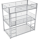Black Triple Metal Bunk Bed Twin XL Full Queen Sizes